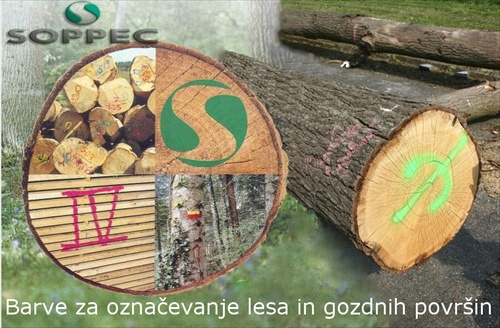 Barve za ozna�evanje gozdov  lesa