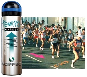 MARKIRNI SPREJ SOPPEC Barva za ozna�evanje na prireditvah