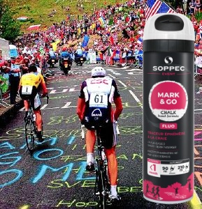 Markirni sprej SOPPEC ozna�evanje na �portnih prireditvah maratonih, tek, kolesarjenje