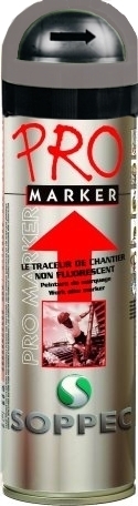 Markirni sprej SOPPEC Promarker siva barva za ozna�evanje na terenu