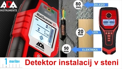 Detektor instalacij pod ometom ADA Wallscanner 80