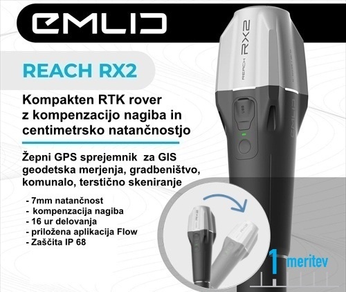 Univerzalni GPS GIS sprejemnik Emlid REACH RX2