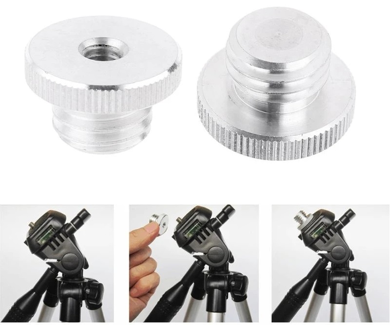 Adapter za FOTO stativ 1/4 na 5,/8 in laser