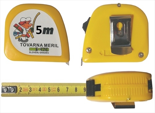�eoni meter z zaponko 5m Tovarna meril KOVINE