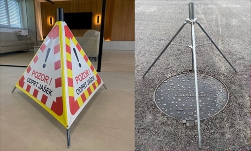 Triopan znak POZOR ODPRT JA�EK