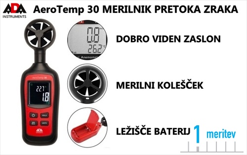 veterMeter, merilec, pretoka zraka