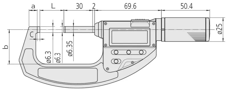 Digitalni mikrometer Mitutoyo 293-666-20 tehni�na rizba