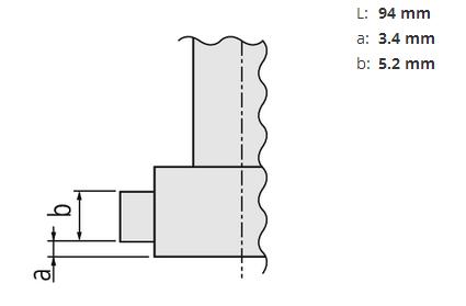 Notranji mikrometer Mitutoyo 368-766 tehniska risba