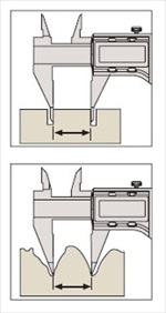 Posebna pomi�na merila Mitutoyo koni�asti kljun 573-626